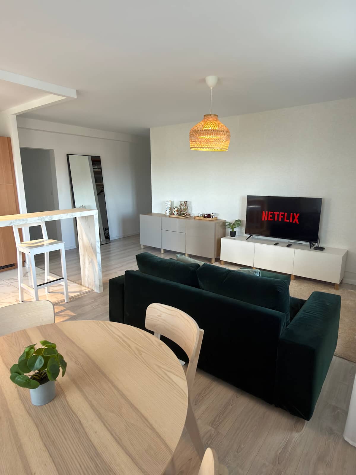 Séjour du T2 moderne à Saint-Louis